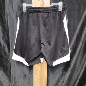 Adidas Size youth, medium , black and white basketball shorts